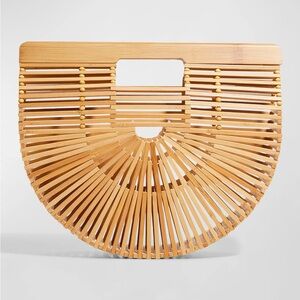 CULT GAIA Gaia’s Ark Small Bamboo Bag – Iconic Wooden Ark Purse NEW Pristine